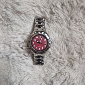 Lorus Silver and Red Men's Watch